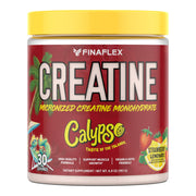FINAFLEX Pure Creatine + Calypso strawberry lemonade bottle supports workouts with tropical flavor.