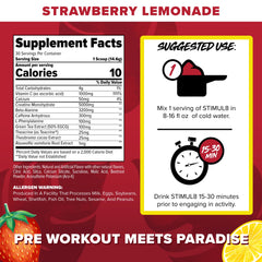 FINAFLEX STIMUL8 Calypso tub with Strawberry Lemonade flavor for pre-workout energy