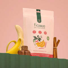 Fiome Fiber Bites close-up texture emphasizes natural bite-size.