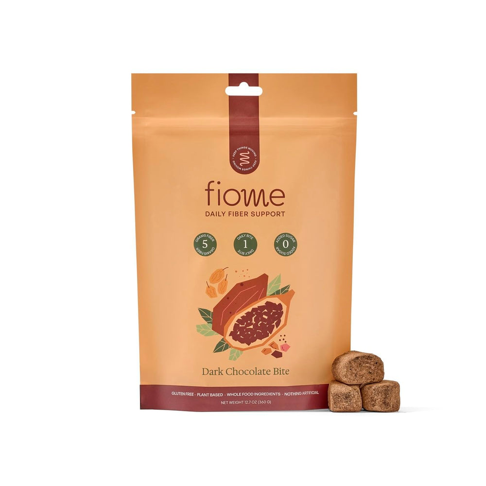 Fiome Fiber Bites packaging for daily fiber goals.
