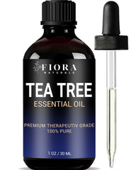 Fiora Naturals Tea Tree Oil bottle pour for toenails supports renewal.