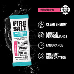 Fire Science Hydration Sticks Watermelon flavor replenishes electrolytes during workouts.