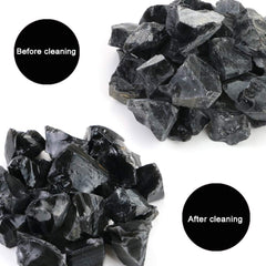 Fireboomoon natural obsidian stones for home decor and display