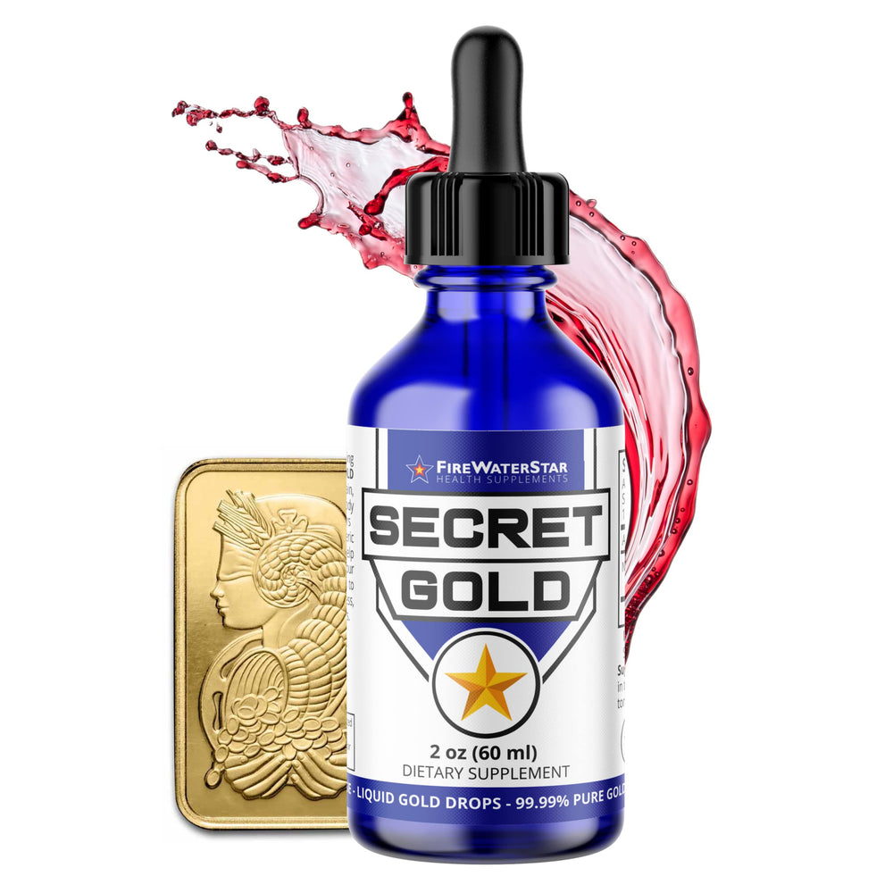 FireWaterStar Colloidal Gold drops in bottle for daily focus and clarity