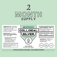 FIREWATERSTAR Colloidal Silver Spray top dispensing for easy application.