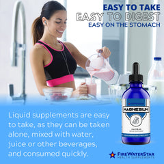 FireWaterStar drops mix easily into beverages for convenient intake.