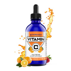 FireWaterStar Vitamin C Drops bottle shows easy dosing for all ages