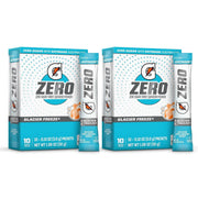 First Leaf G Zero powder packets poured into water for a sugar-free hydration boost.
