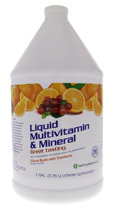 1st Step Energy citrus liquid bottle on kitchen counter for daily vitality.