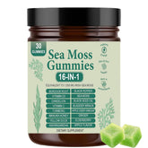 FITactic Sea Moss Gummies bottle with 16-in-1 formula for daily immune and energy support.