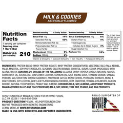 Fit Crunch Milk & Cookies bar ready for on-the-go indulgence.