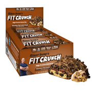 Fit Crunch snack-size bar six-layer baked texture for a protein-packed bite.