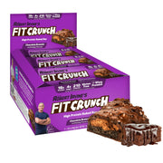 FITCRUNCH Snack Size Bar Chocolate Brownie packaging for on-the-go protein boost.