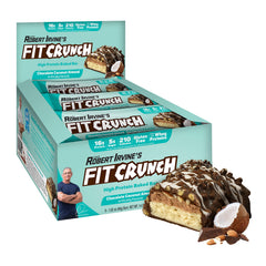 Fit Crunch snack-size bar in chocolate coconut almond for on-the-go protein