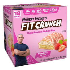 Fit Crunch Strawberry Strudel packaging for on-the-go snacking.