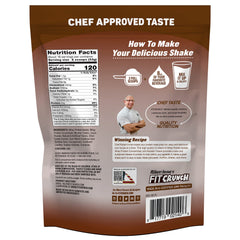 Creamy Fit Crunch Chocolate Deluxe shake ideal for keto-friendly snacking.
