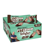 FitCrunch mint chocolate chip wafer bar pack displayed for easy snacking