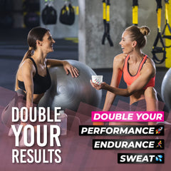 Fit Gel paired with waist trimmer for enhanced sweating during cardio sessions.