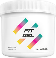 Fit Gel Workout Enhancer jar close-up showing premium thermogenic cream for enhanced sweating.
