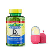 FitMania Vitamin D3 softgels bottle showing 5000 IU for daily bone health support.