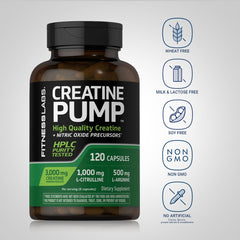 Fitness Labs Creatine Capsules bottle pour showing dosing ready for workouts