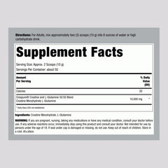 Fitness Labs creatine and L-Glutamine scoop for precise pre-workout mixing.