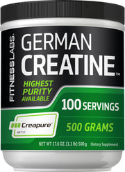 Fitness Labs Creatine Monohydrate powder in a 500 g jar ready for intense training sessions