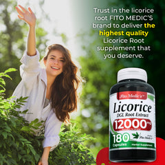 FITO MEDIC'S Licorice Root extract label highlighting quality sourcing and ingredients