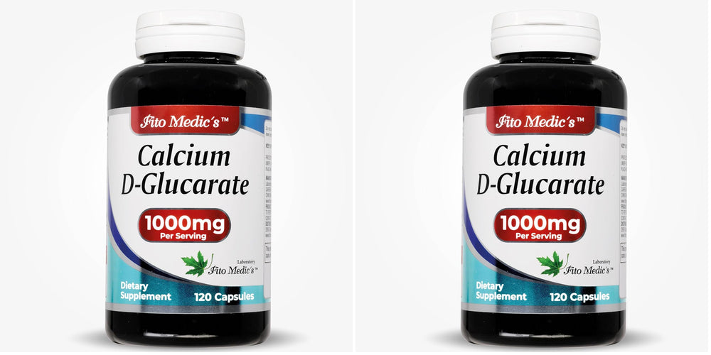 FITO MEDIC'S Calcium d-glucarate bottle with 120 capsules for daily wellness support.
