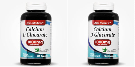 FITO MEDIC'S Calcium d-glucarate bottle with 120 capsules for daily wellness support.