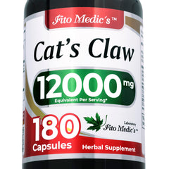 FITO MEDIC'S Cats Claw bottle front showing premium herbal capsules for daily wellness.