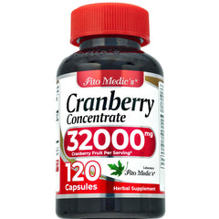 FITO MEDIC'S Cranberry Softgels close-up emphasizes convenient on-the-go intake.