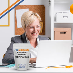 FitPowders CDP Choline powder packaging highlight clean, label-friendly design