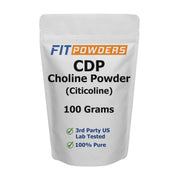 FitPowders Citicoline powder bottle shows pure, additive-free formula for cognitive support.