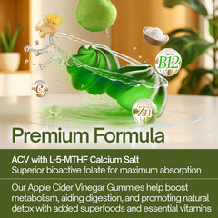 FitVitality 120 ACV Gummies closeup shows chewy, flavorful wellness bites.