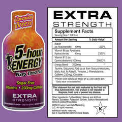 Close-up of Hawaiian Breeze pour showing fast caffeine kick.