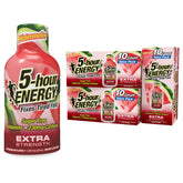5-hour ENERGY watermelon shot bottle ready for quick energy on the go