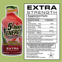 5-hour ENERGY watermelon shot pour action shows smooth, fast energy delivery