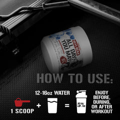 5% Nutrition Rich Piana ADYM serving scoop ready to mix