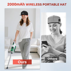 FIVORRA red light cap battery pack demonstrates portable power for travel.