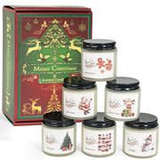 FKJOL Christmas candles six-pack jars create warm festive ambiance.