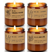 FKJOL classic 7oz amber jar candle shown for long-lasting warm glow.