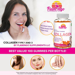 Flamingo Collagen Gummies texture closeup reveals chewable, jelly-like consistency.