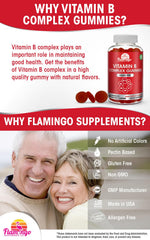 Flamingo Supplements prenatal-friendly B complex gummies ideal for expectant mothers