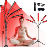 FlaoAito red light panel five heads front view for even facial and body coverage.