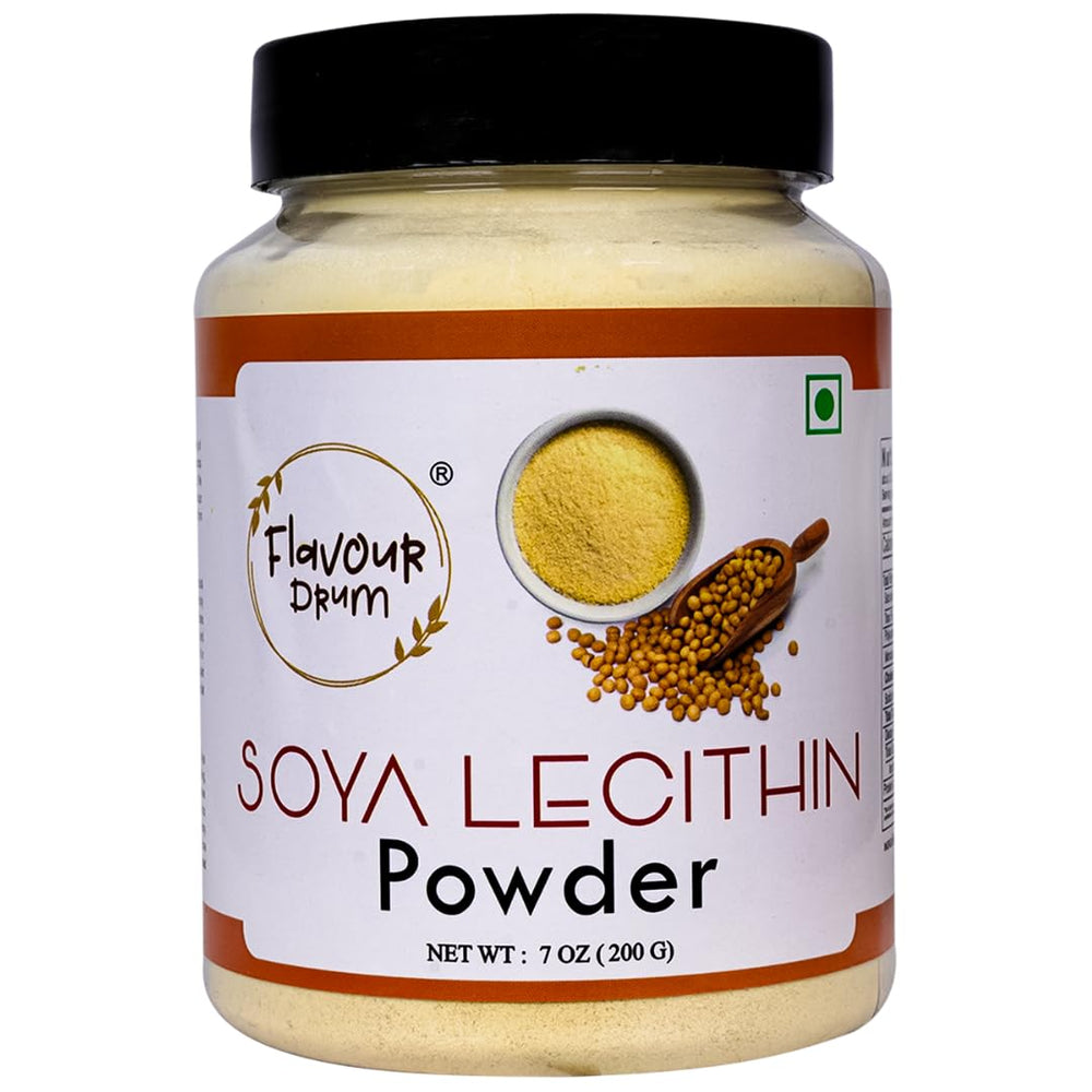 Flavour Drum Soya Lecithin Powder canister for pure plant-based emulsification in baking.