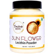 Flavour Drum sunflower lecithin powder packaging shows clean-label non-GMO quality for everyday cooking