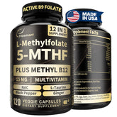 Fleamart L Methylfolate bottle showing 15 mg dose for daily mood support