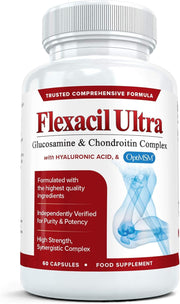 Flexacil Ultra bottle cap close-up highlighting premium packaging for daily use