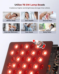 FliKEZE red light panel bracket adjustment for easy positioning.